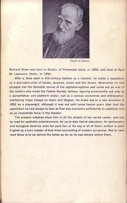 Bernard Shaw  THE DEVIL'S DISCIPLE magnified rear book cover image