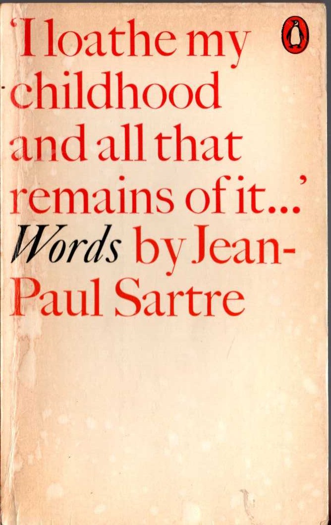 Jean-Paul Sartre  WORDS front book cover image