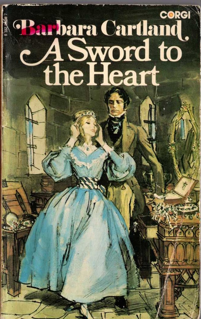 Barbara Cartland  A SWORD TO THE HEART front book cover image