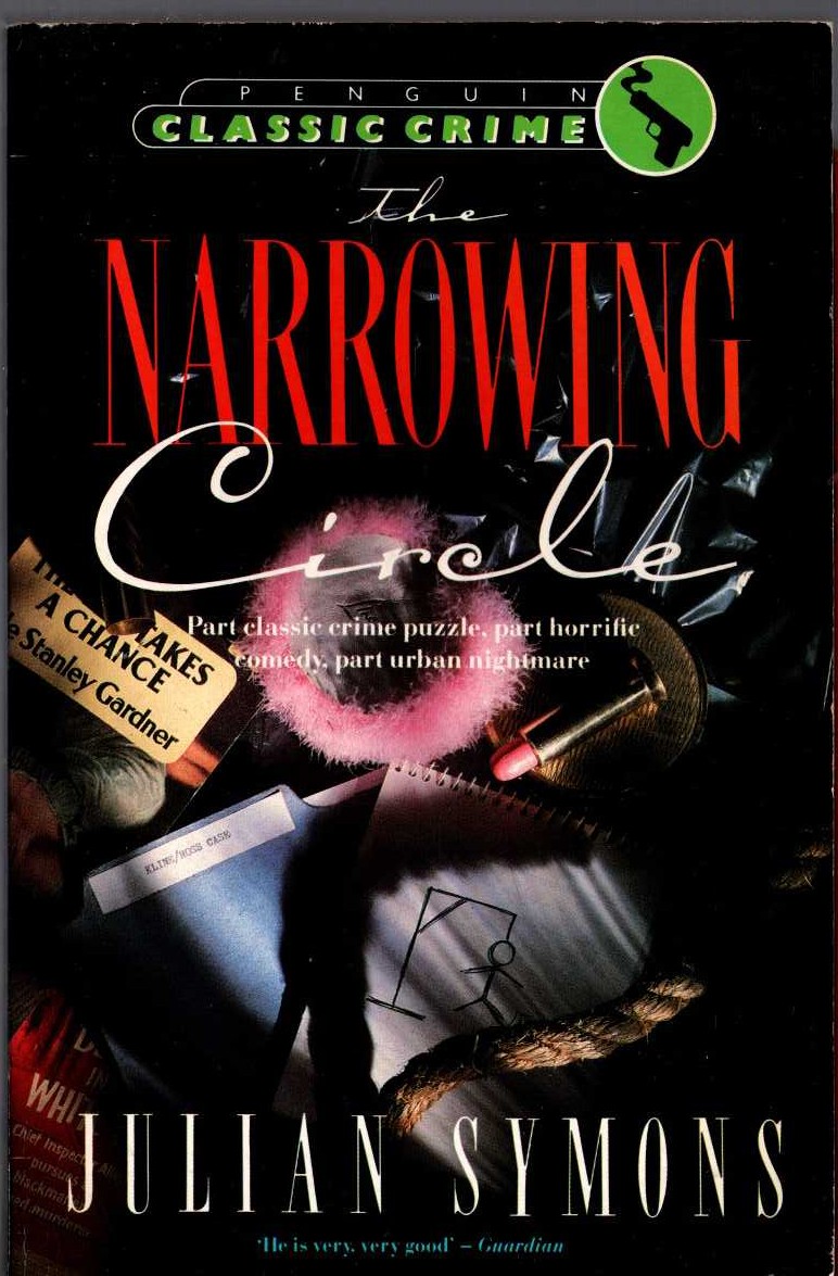 Julian Symons  THE NARROWING CIRCLE front book cover image