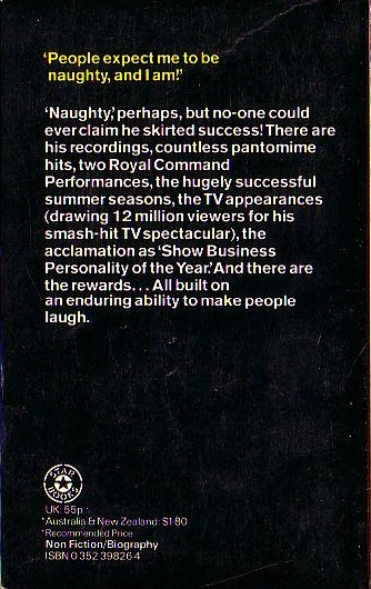 Peter Underwood  DANNY LA RUE: LIFE'S A DRAG! magnified rear book cover image