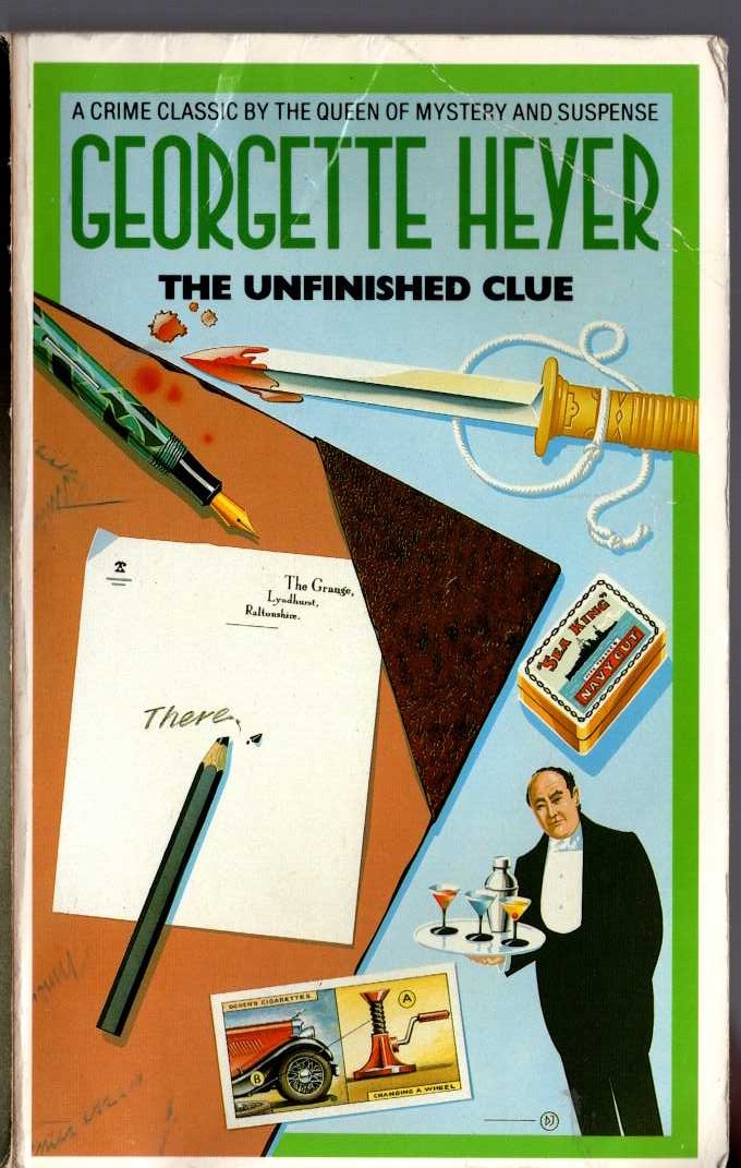 Georgette Heyer  THE UNFINISHED CLUE front book cover image