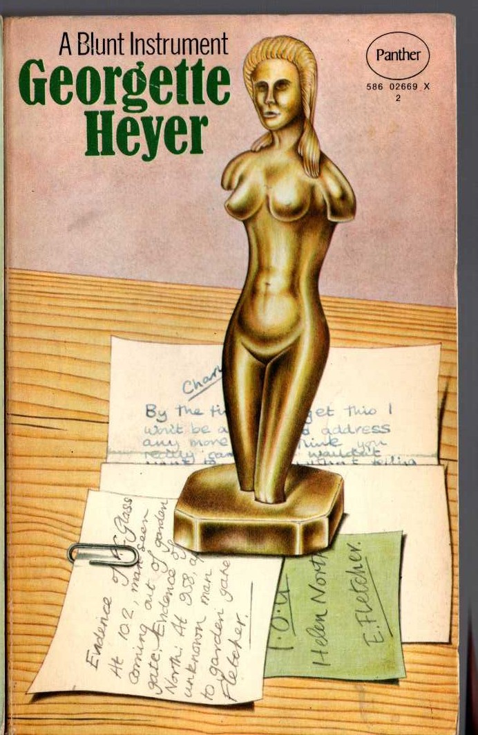 Georgette Heyer  A BLUNT INSTRUMENT front book cover image