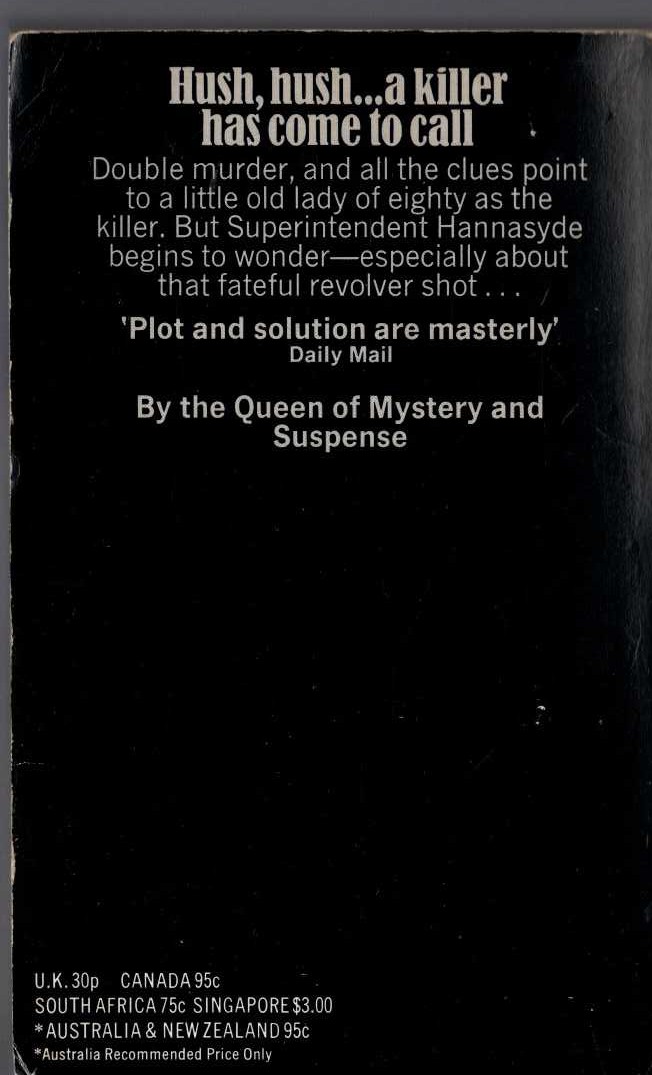 Georgette Heyer  THEY FOUND HIM DEAD magnified rear book cover image