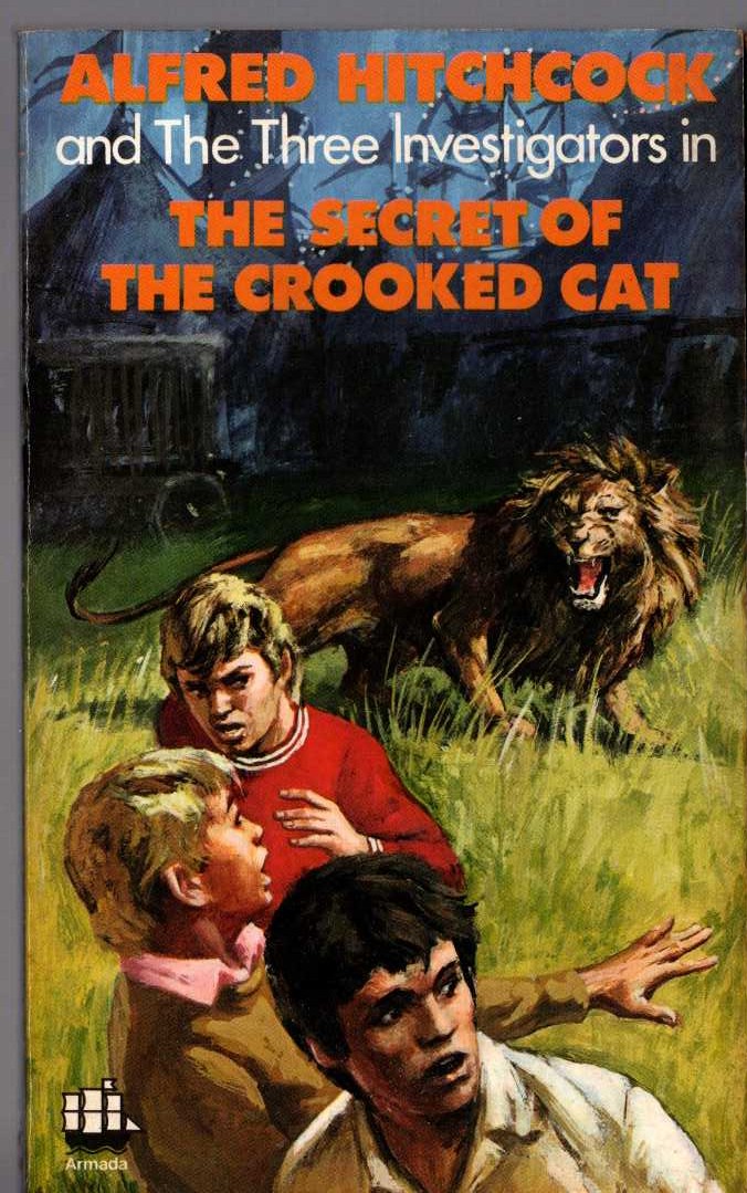 Alfred Hitchcock (introduces_The_Three_Investigators) THE SECRET OF THE CROOKED CAT front book cover image