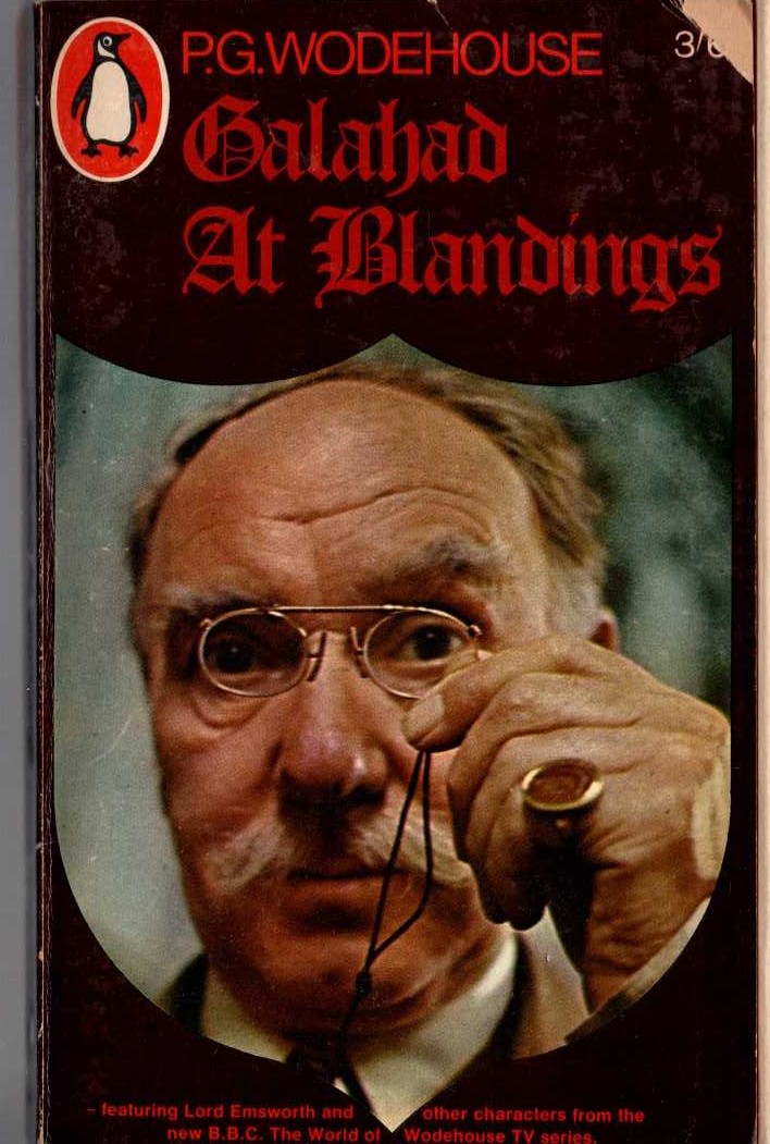 P.G. Wodehouse  GALAHAD AT BLANDINGS (Sir Raplph Richardson) front book cover image