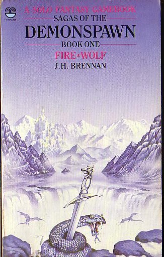 J.H. Brennan  FIRE - WOLF front book cover image