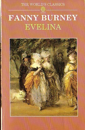 Fanny Burney  EVELINA front book cover image