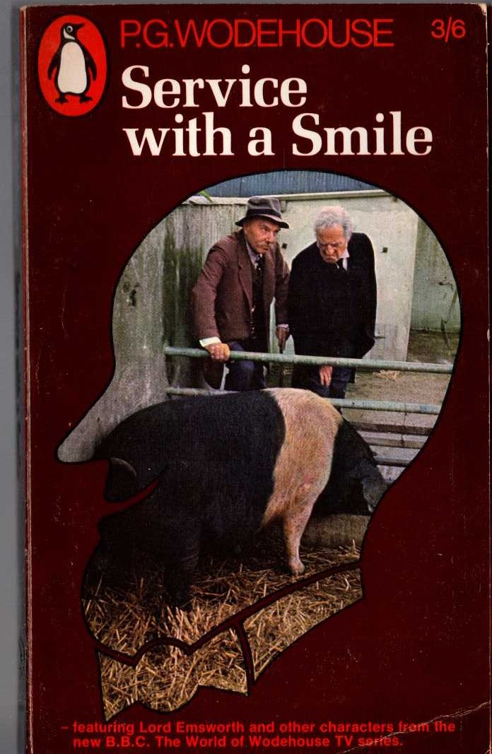 P.G. Wodehouse  SERVICE WITH A SMILE (Sir Ralph Richardson) front book cover image