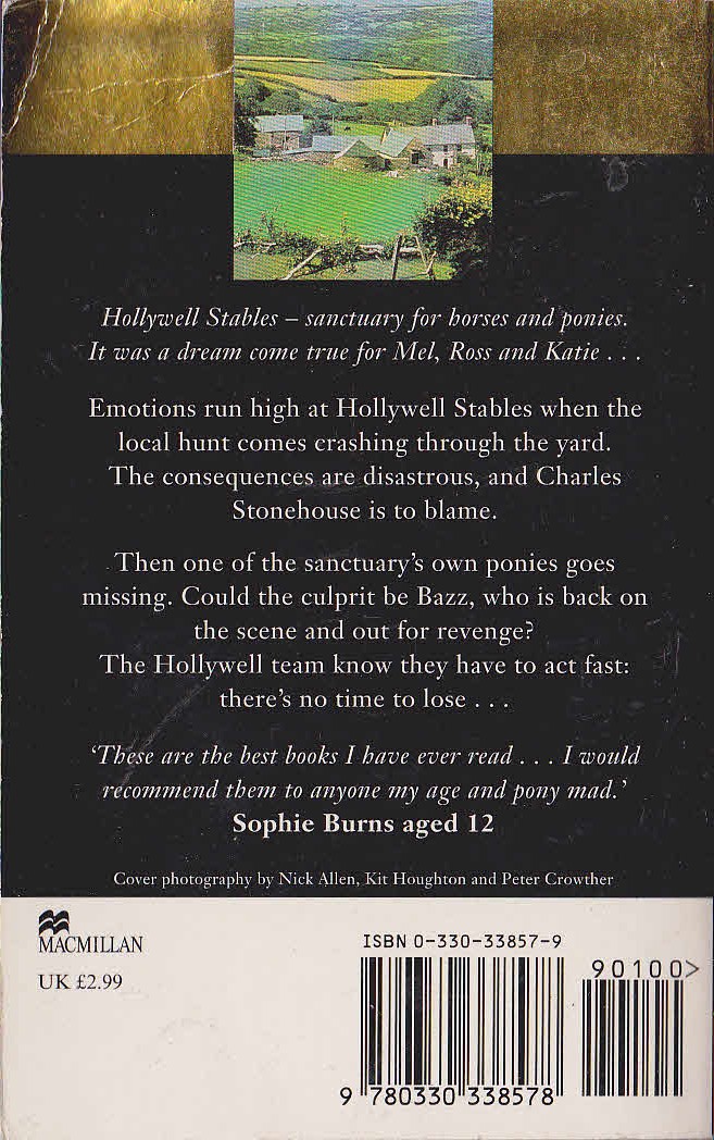Samantha Alexander  HOLLYWELL STABLES: REVENGE magnified rear book cover image