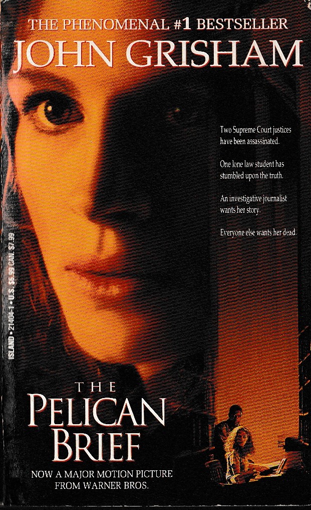 John Grisham  THE PELICAN BRIEF (Julia Roberts) front book cover image