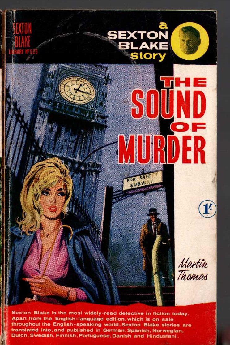 Martin Thomas  THE SOUND OF MURDER (Sexton Blake) front book cover image