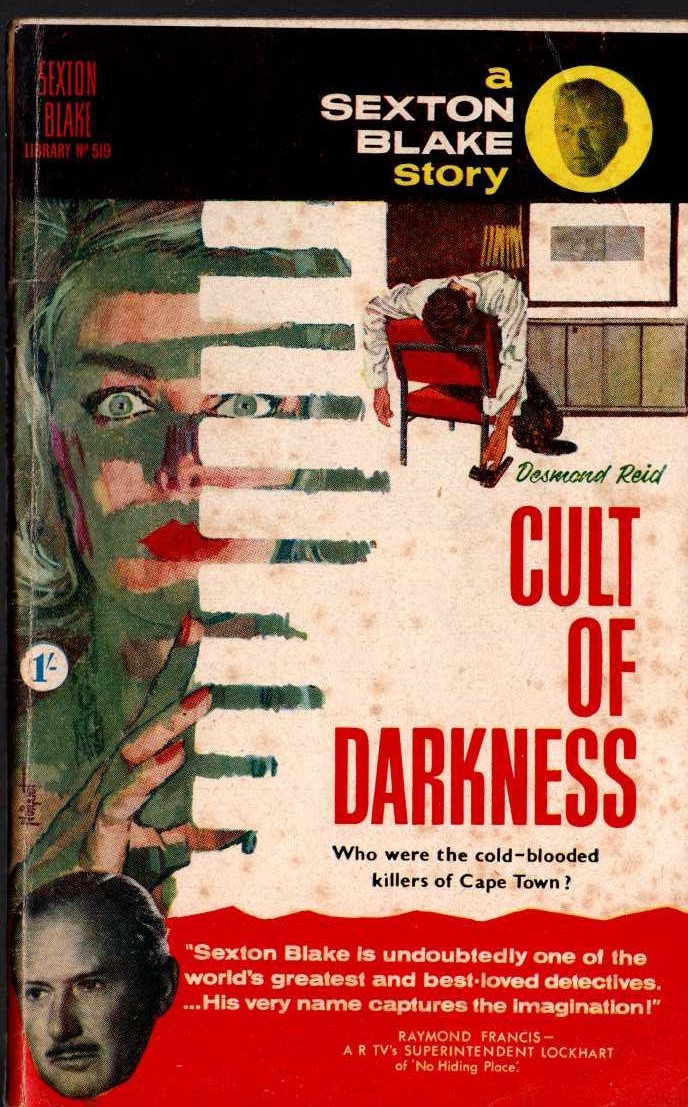 Desmond Reid  CULT OF DARKNESS (Sexton Blake) front book cover image
