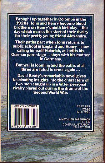 David Beaty  THE BLOOD BROTHERS magnified rear book cover image