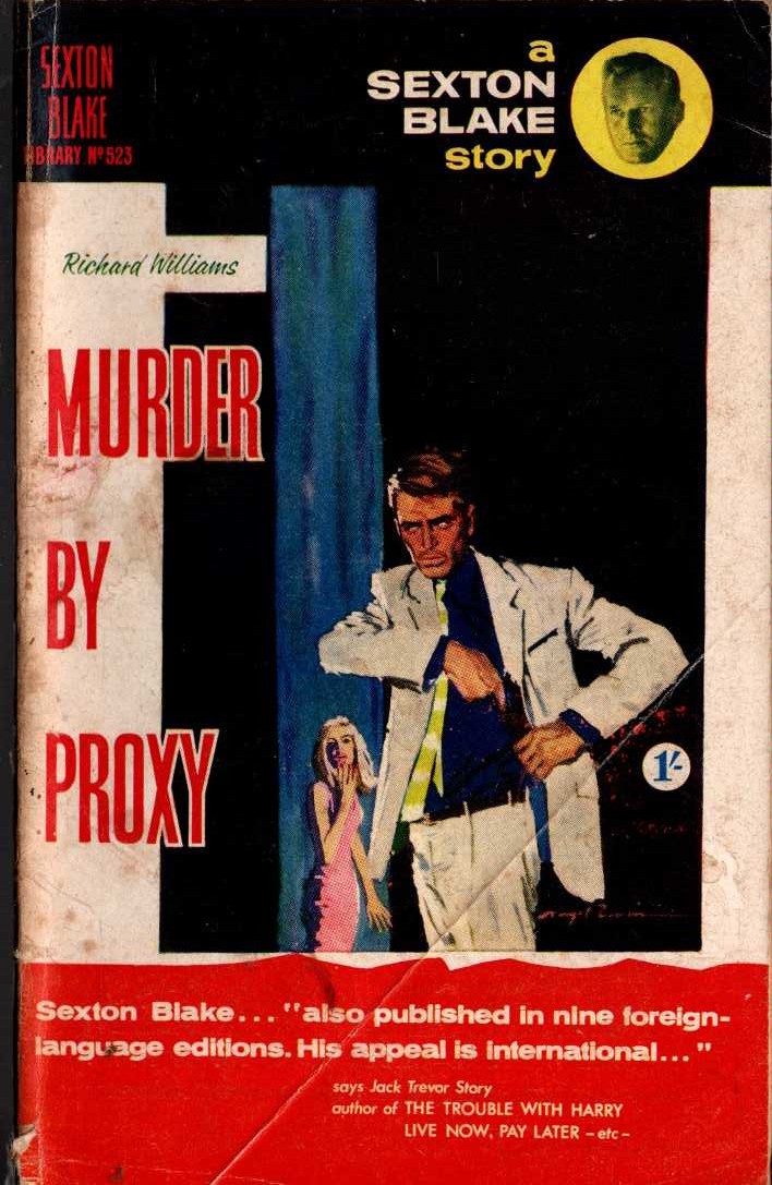 Richard Williams  MURDER BY PROXY (Sexton Blake) front book cover image
