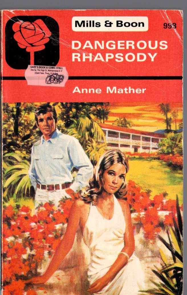 Anne Mather  DANGEROUS RHAPSODY front book cover image