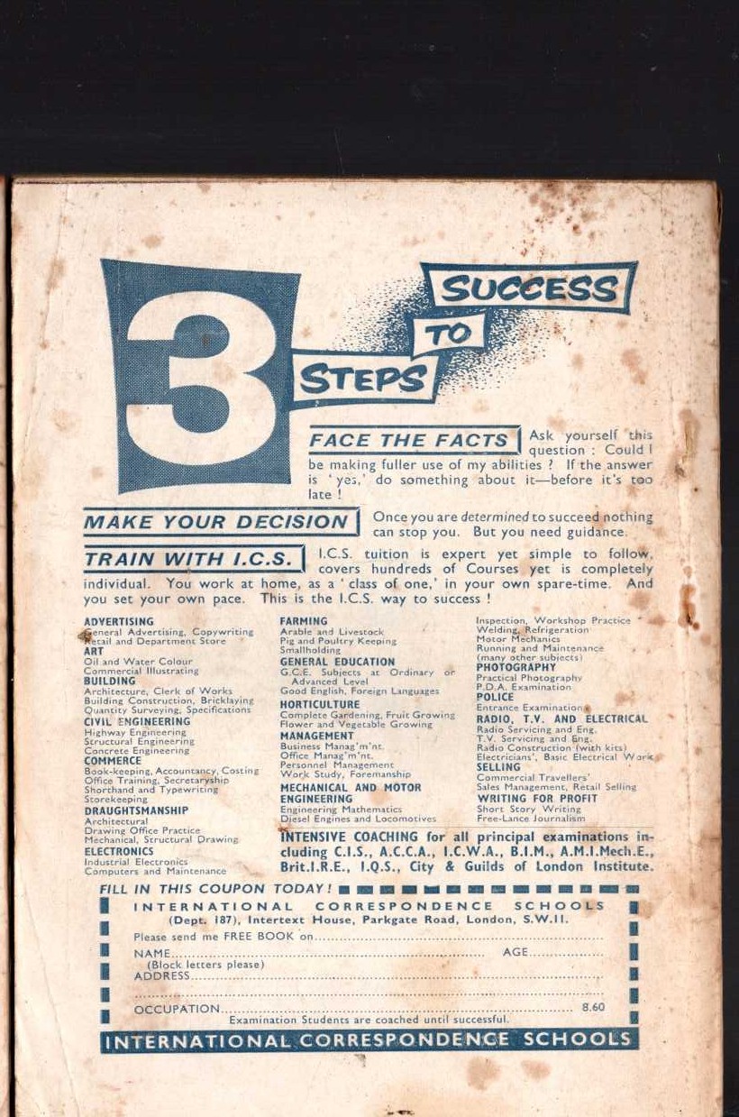 Desmond Reid  THE WORLD-SHAKERS! (Sexton Blake) magnified rear book cover image