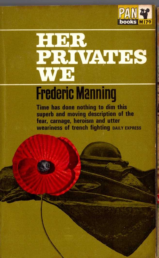 Frederic Manning  HER PRIVATES WE front book cover image