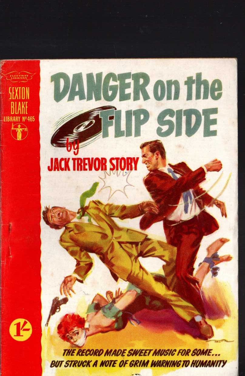 Jack Trevor Story  DANGER ON THE FLIP SIDE (Sexton Blake) front book cover image