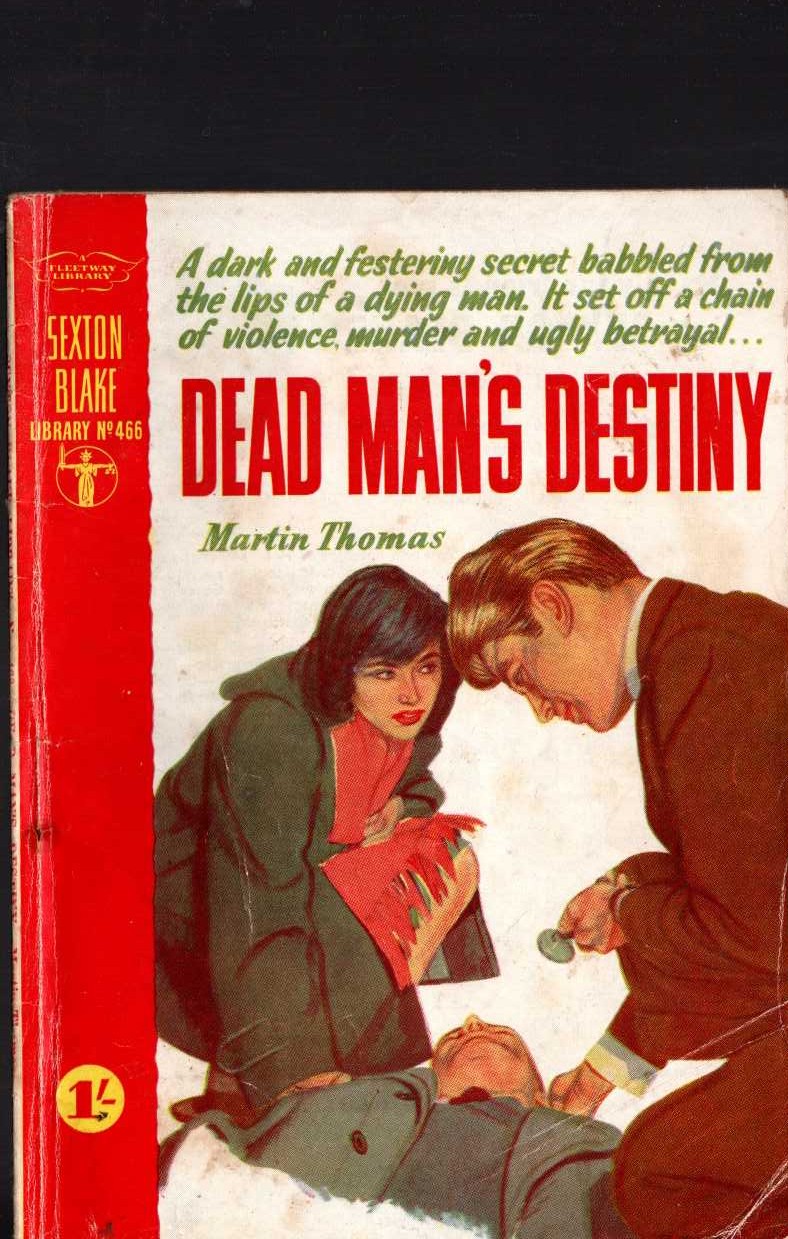 Martin Thomas  DEAD MAN'S DESTINY (Sexton Blake) front book cover image