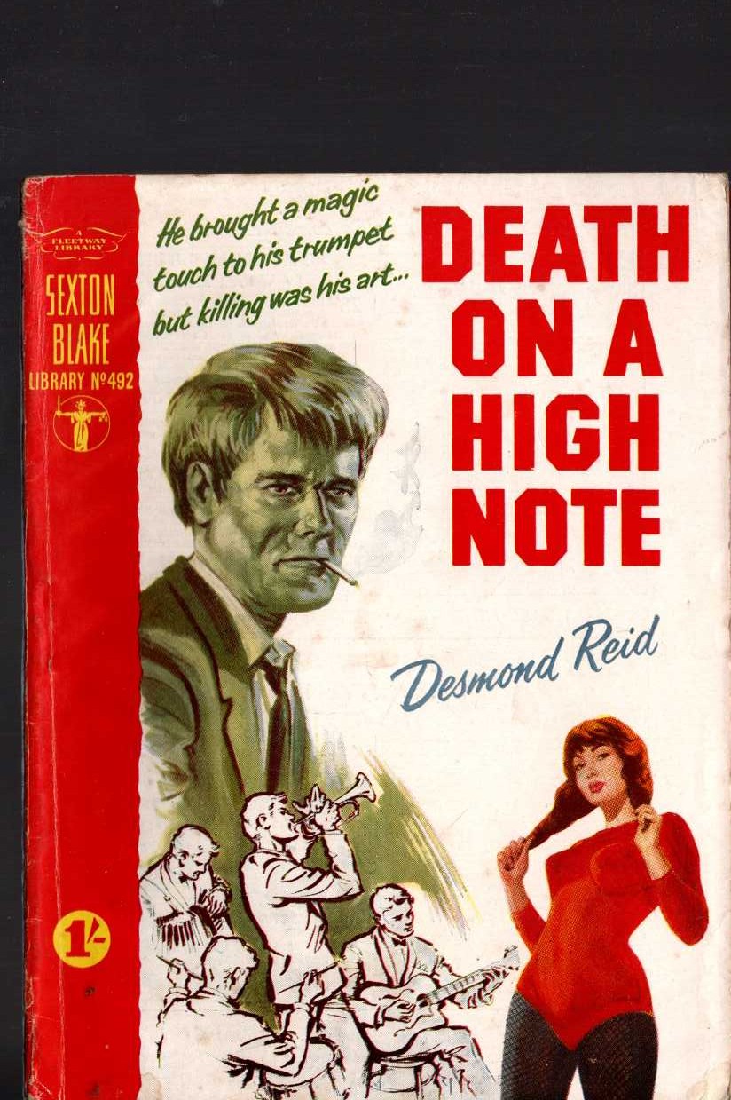 Desmond Reid  DEATH ON A HIGH NOTE (Sexton Blake) front book cover image