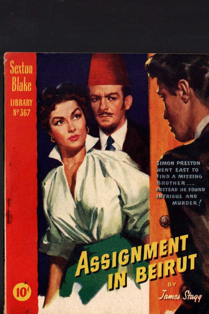 James Stagg  ASSIGNMENT IN BEIRUT (Sexton Blake) front book cover image
