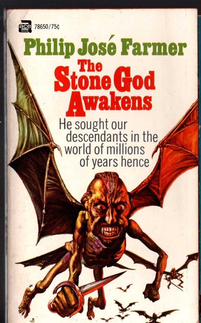 Philip Jose Farmer  THE STONE GOD AWAKENS front book cover image