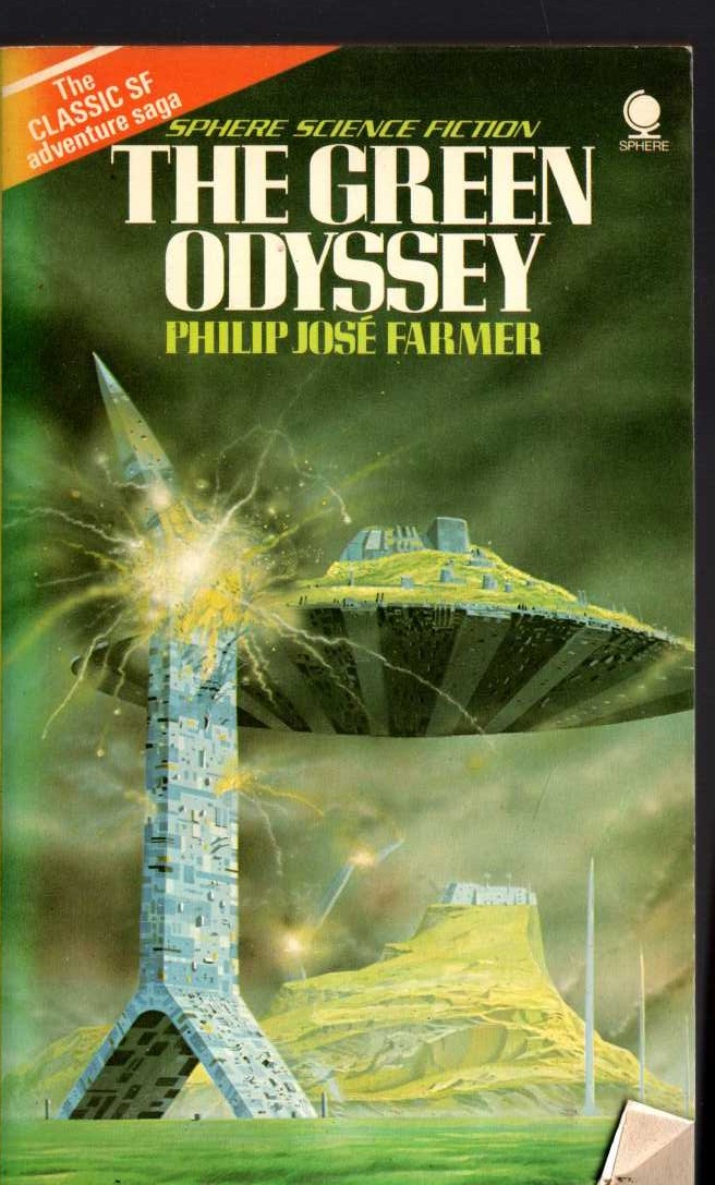 Philip Jose Farmer  THE GREEN ODYSSEY front book cover image