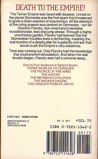 Poul Anderson  A KNIGHT OF GHOST AND SHADOWS magnified rear book cover image
