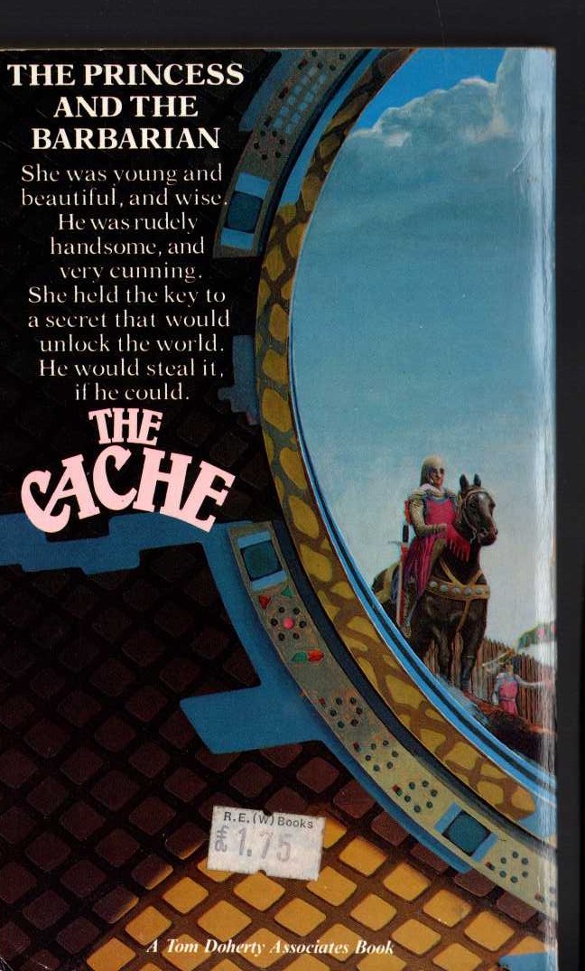 Philip Jose Farmer  THE CACHE magnified rear book cover image