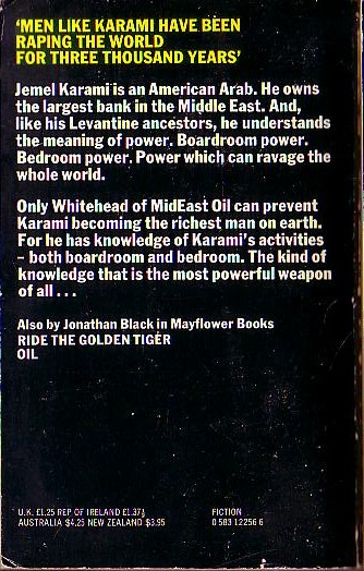 Jonathan Black  THE WORLD RAPERS magnified rear book cover image