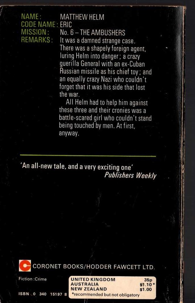 William Cooper  SCENES FROM MARRIED LIFE magnified rear book cover image