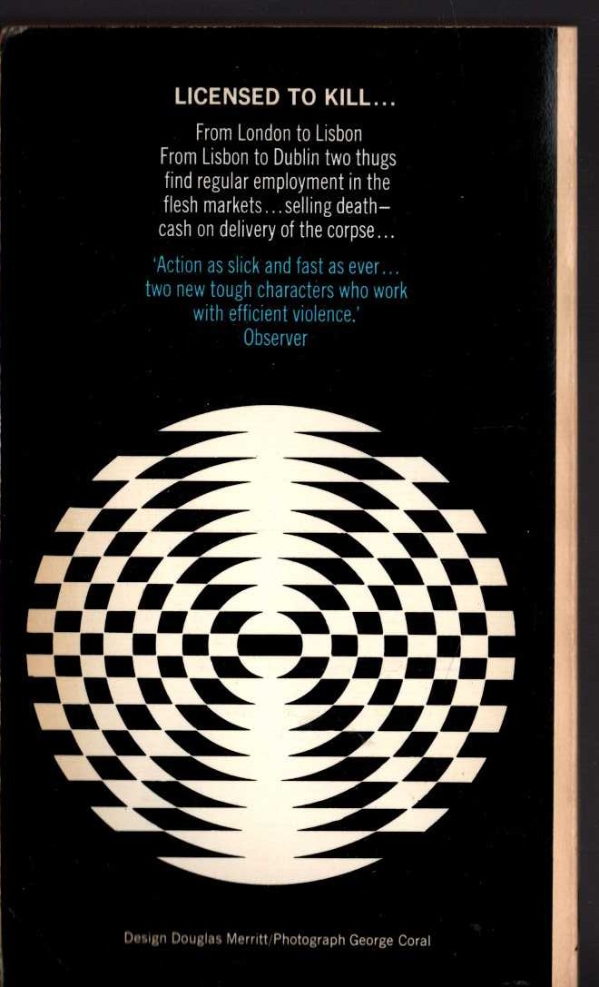 Peter Cheyney  DARK DUET magnified rear book cover image