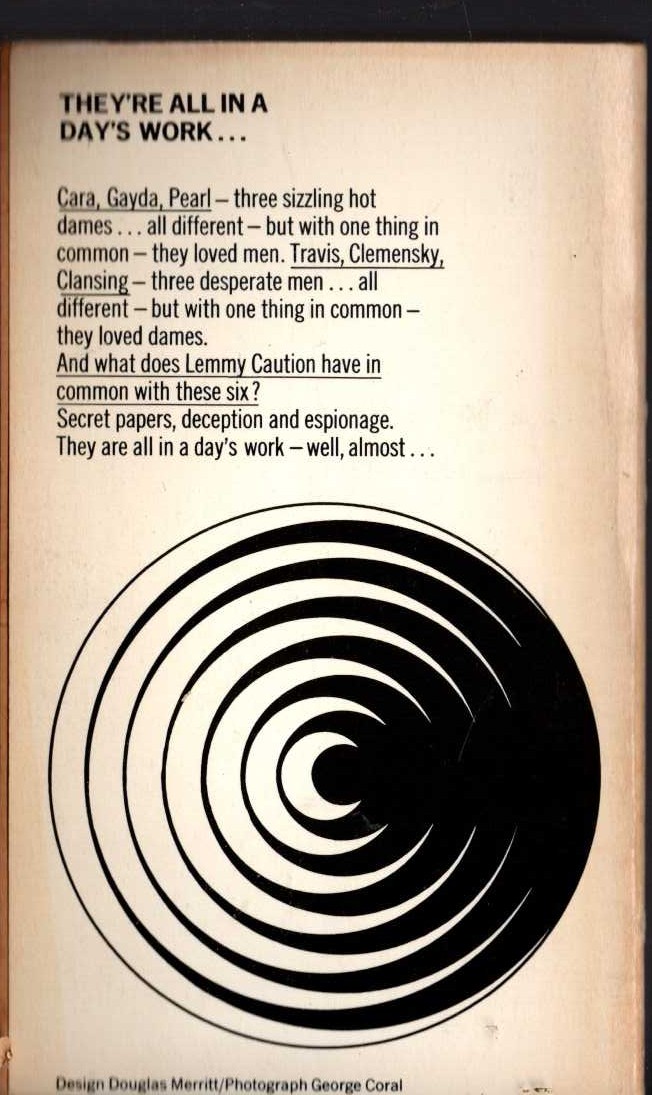 Peter Cheyney  YOU CAN ALWAYS DUCK magnified rear book cover image