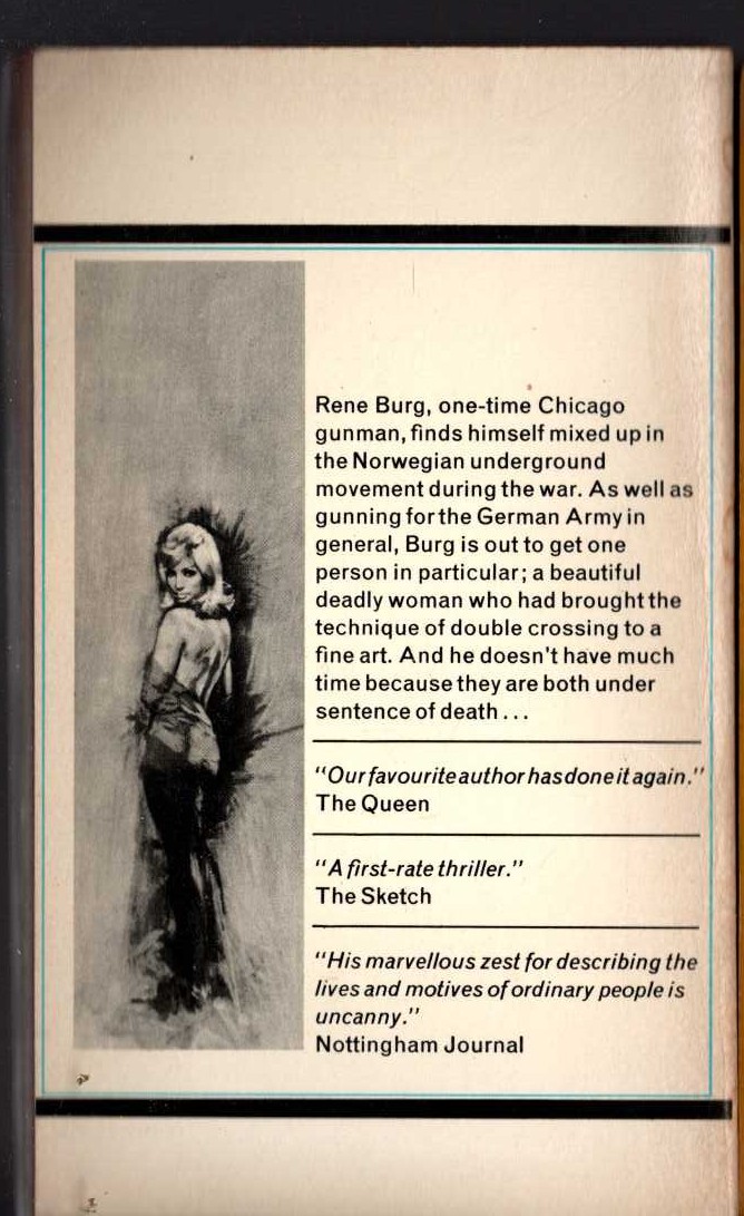 Peter Cheyney  DARK HERO magnified rear book cover image