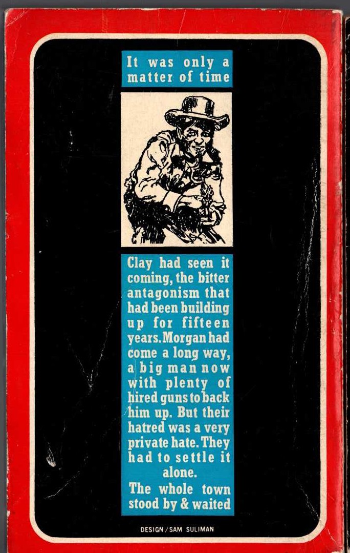Ernest Haycox  SADDLE AND RIDE magnified rear book cover image