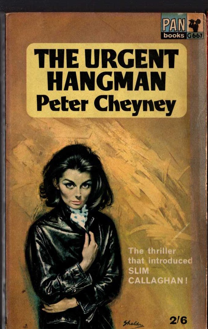 Peter Cheyney  THE URGENT HANGMAN front book cover image