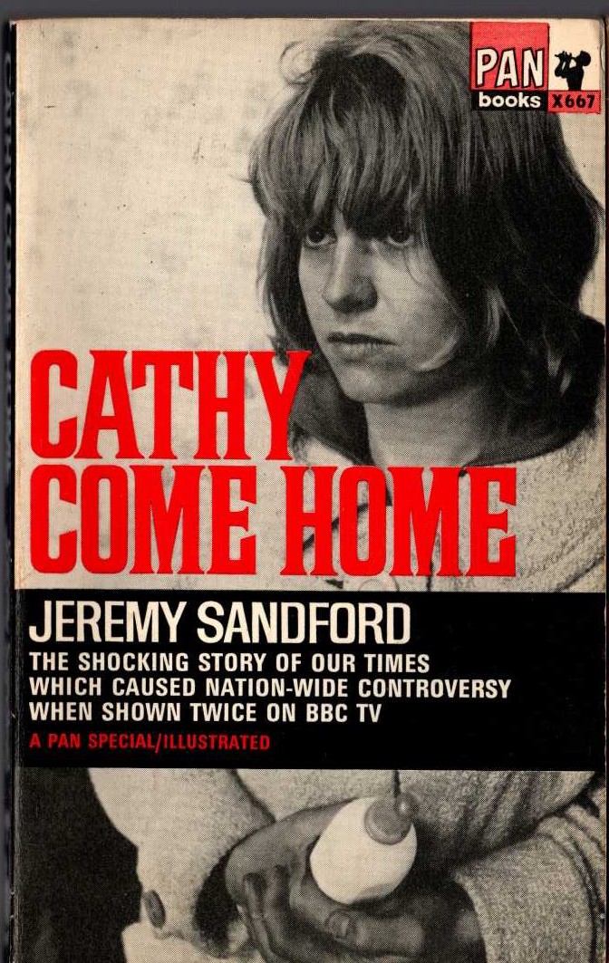 Jeremy Sandford  CATHY COME HOME (BBC TV) front book cover image