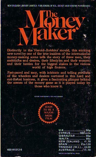 John J. McNamara Jnr.  THE MONEY MAKER magnified rear book cover image