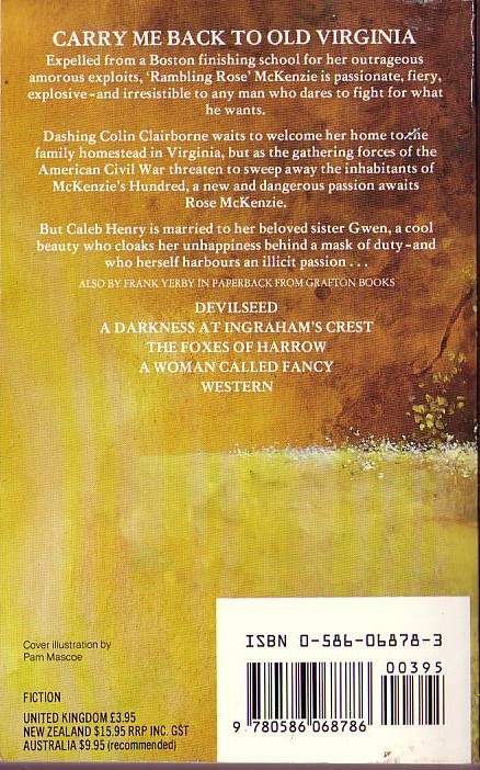 Frank Yerby  McKENZIE'S HUNDRED magnified rear book cover image