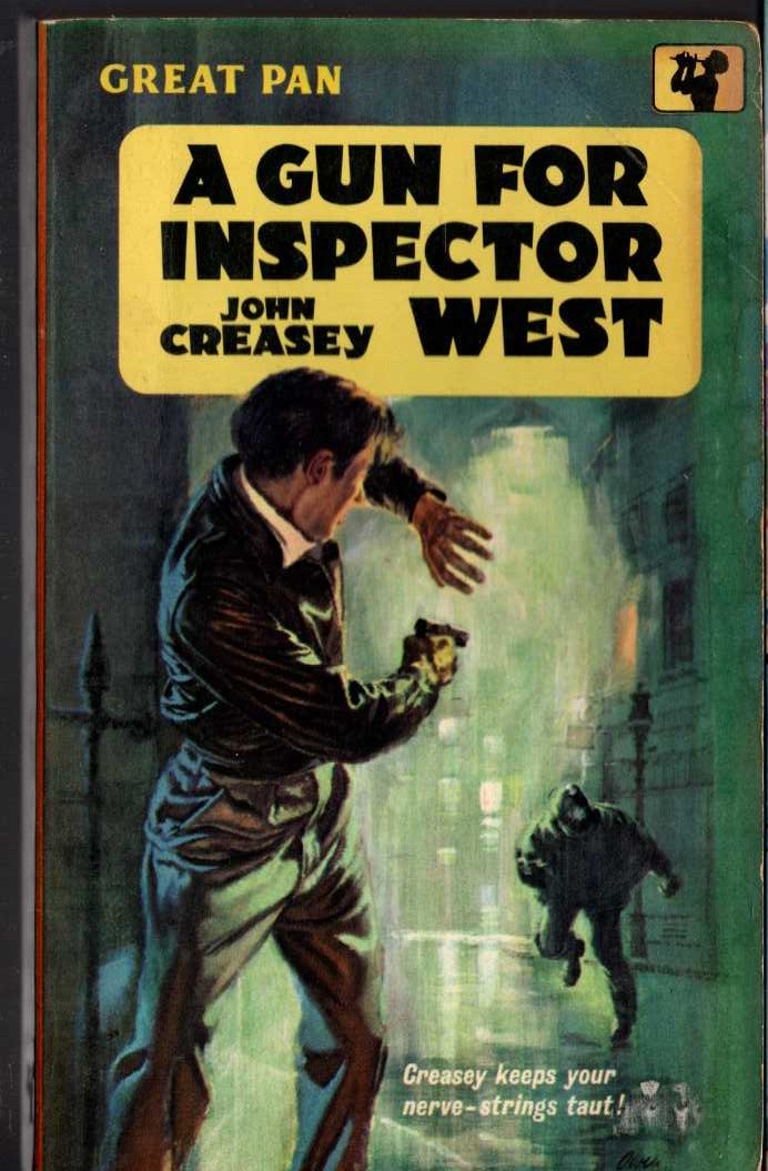 John Creasey  A GUN FOR INSPECTOR WEST front book cover image