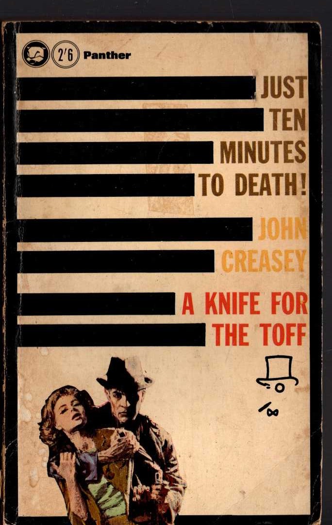John Creasey  A KNIFE FOR THE TOFF front book cover image