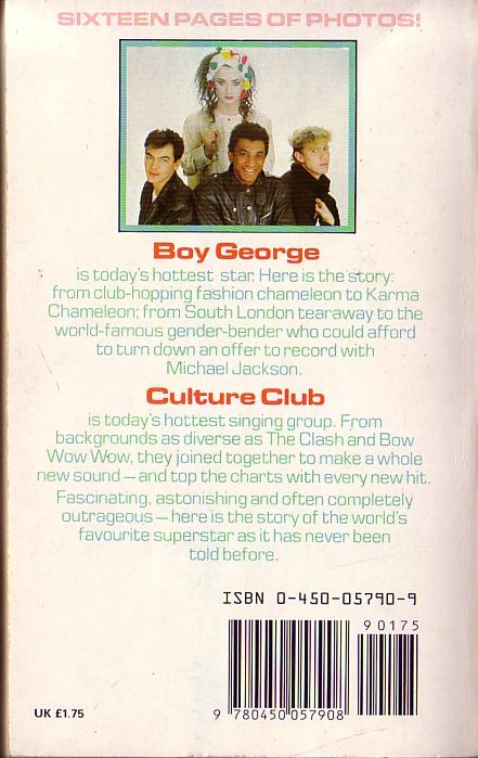 Merle Ginsberg
  BOY GEORGE  NEL 1984 (Photos) rear cover image