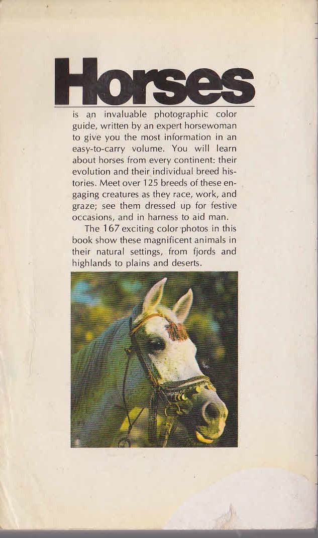 Kate Reddick  HORSES magnified rear book cover image
