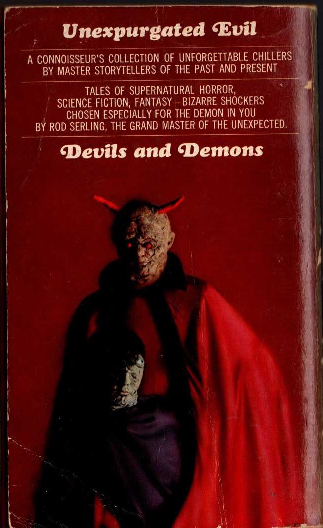 (Rod Serling introduces) DEVILS AND DEMONS magnified rear book cover image