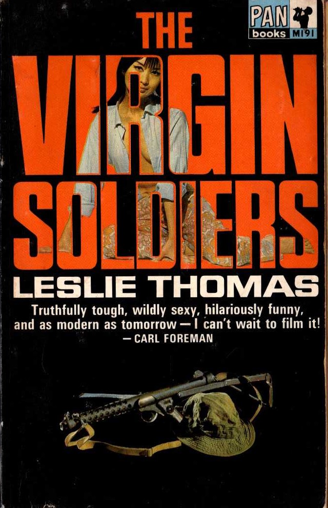 Leslie Thomas  THE VIRGIN SOLDIERS front book cover image