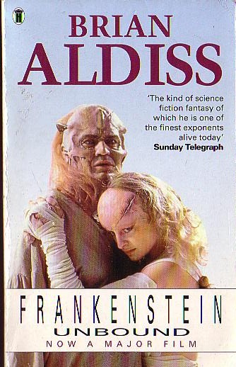 Brian Aldiss  FRANKENSTEIN UNBOUND (John Hurt, Bridget Fonda..) front book cover image