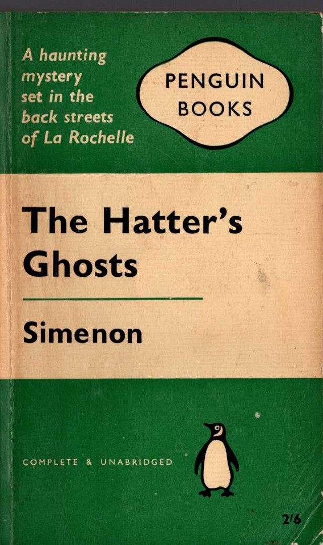 Georges Simenon  THE HATTER'S GHOST front book cover image