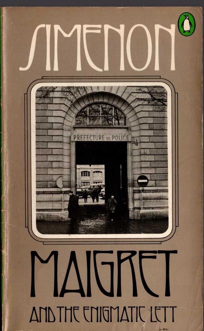 Georges Simenon  MAIGRET AND THE ENIGMATIC LETT front book cover image