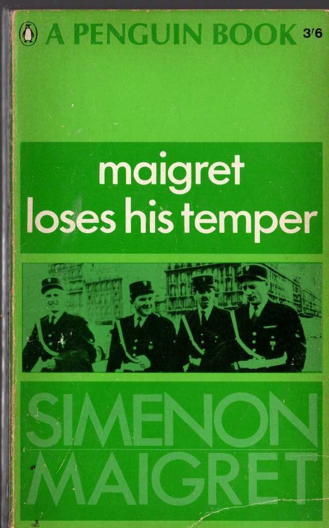 Georges Simenon  MAIGRET LOSES HIS TEMPER front book cover image